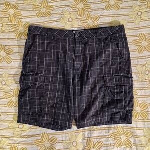 Denver Hayes Dark Checkered Cargo Shorts